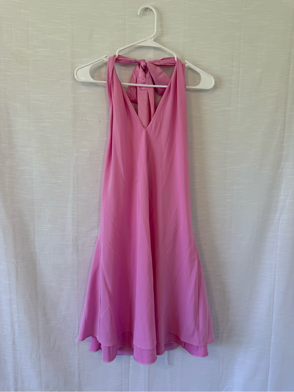 Wild Fable Pink Halter V-Neck Flowy Dress